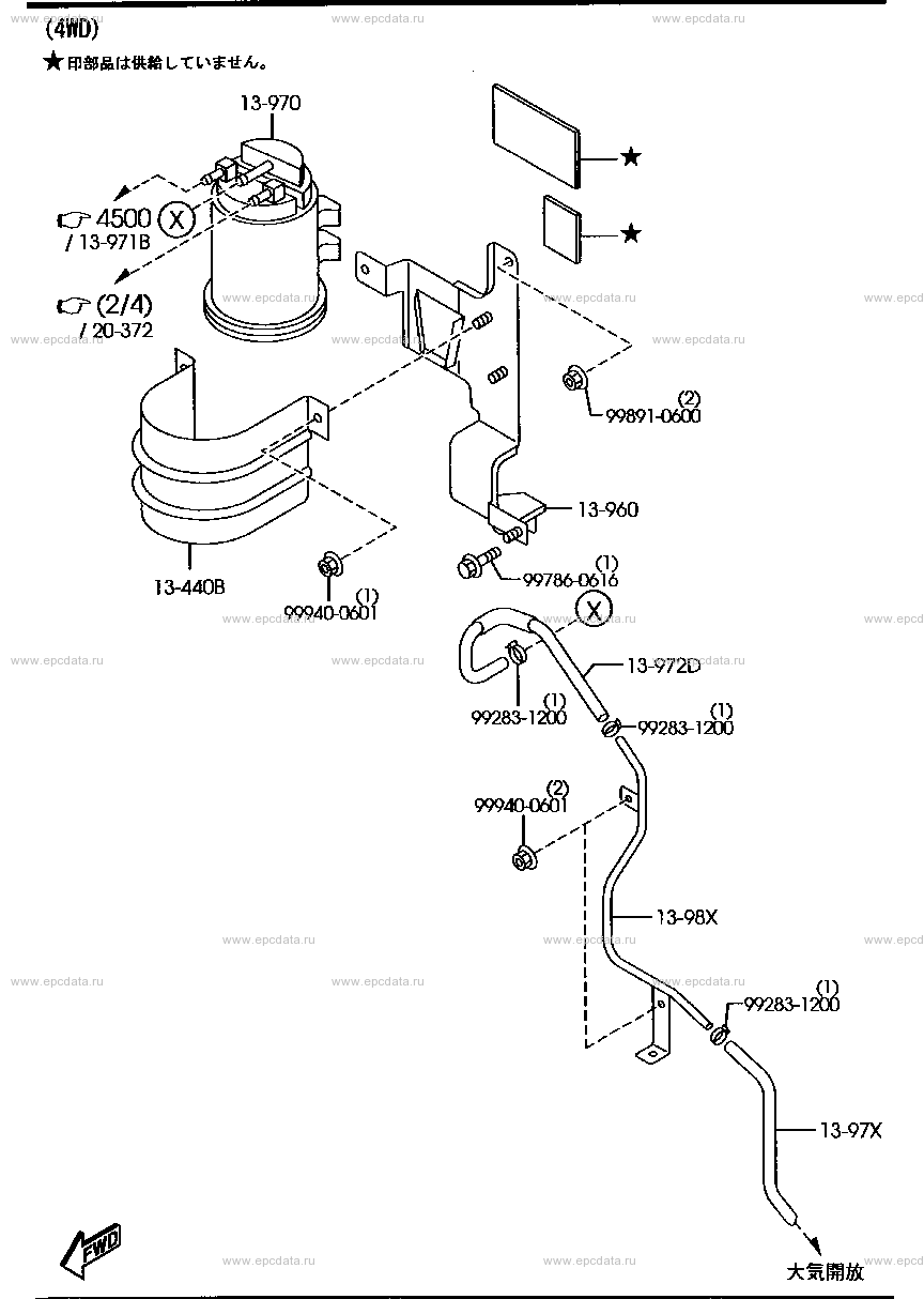 Fuel system (4WD)