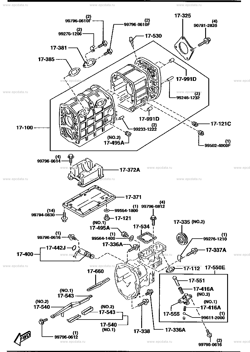 まっさまん Manual transmission case for Mazda RX-7 FD, 3 generation 10.1997