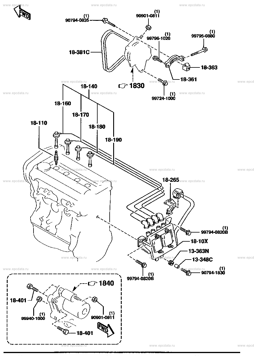 Engine electrical system (1600CC)