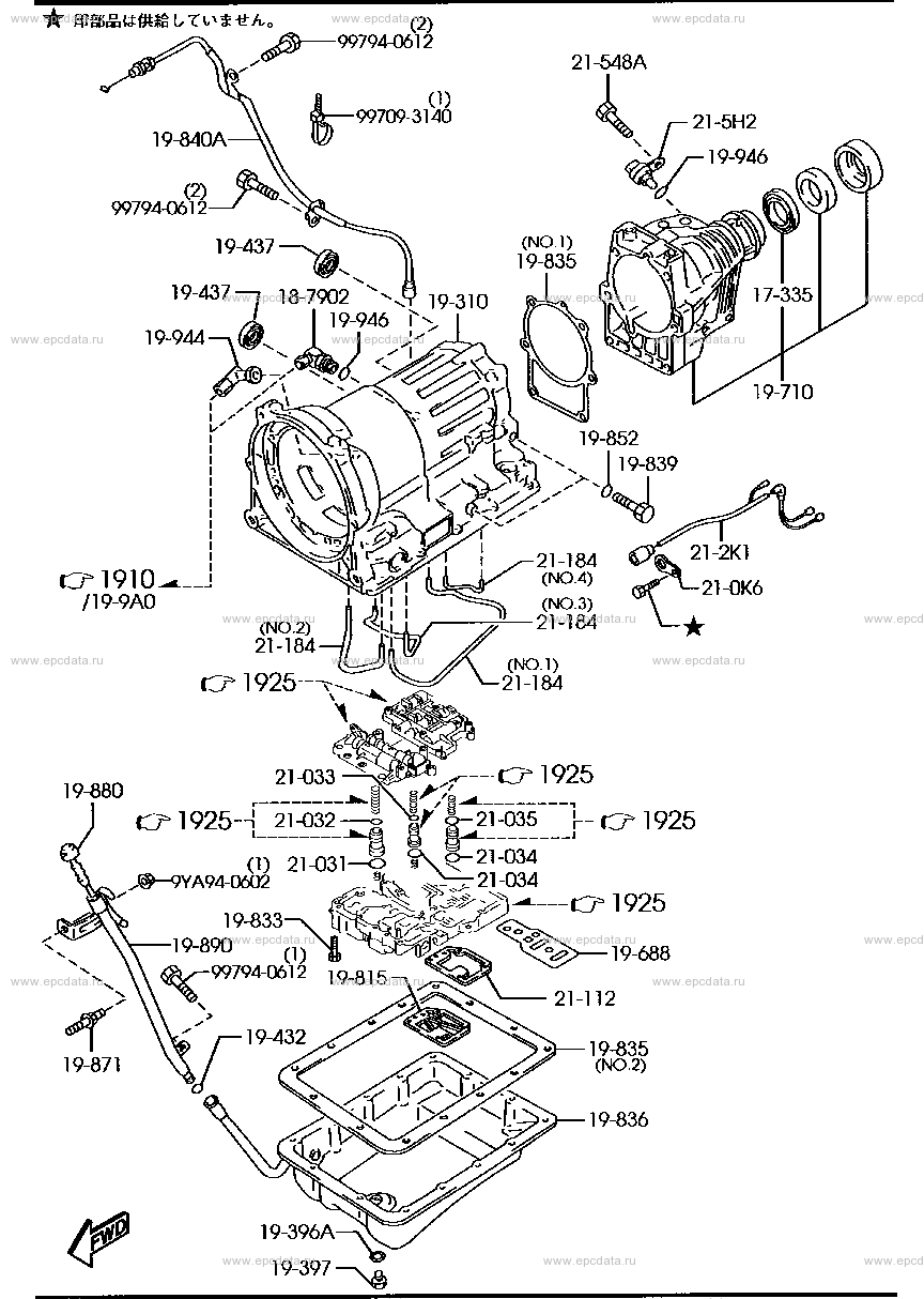 Automatic transmission case & main control system