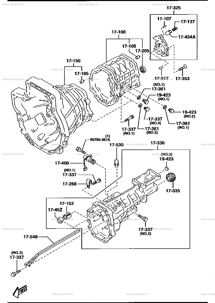 Manual transmission case (6-speed)