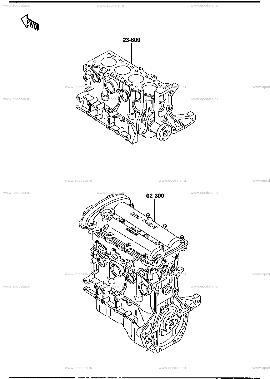 Engine & gasket set (1600CC)