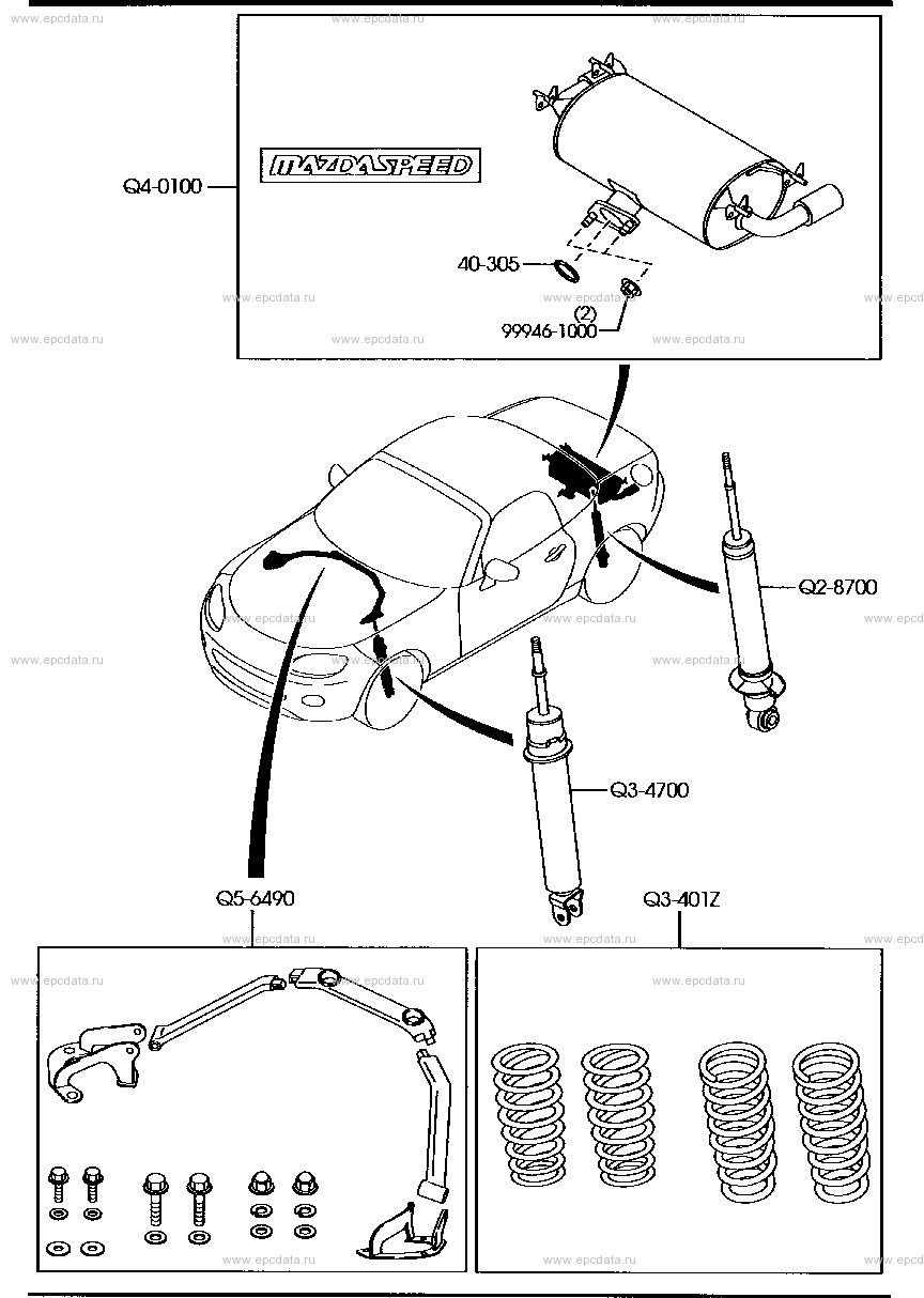 Mazdaspeed (other parts) for Mazda Roadster NC, 3 generation
