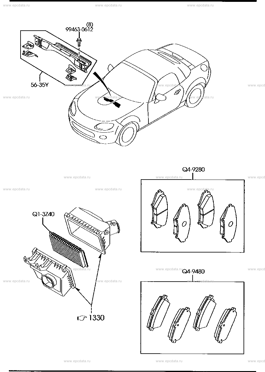 Mazdaspeed (other parts) for Mazda Roadster NC, 3 generation