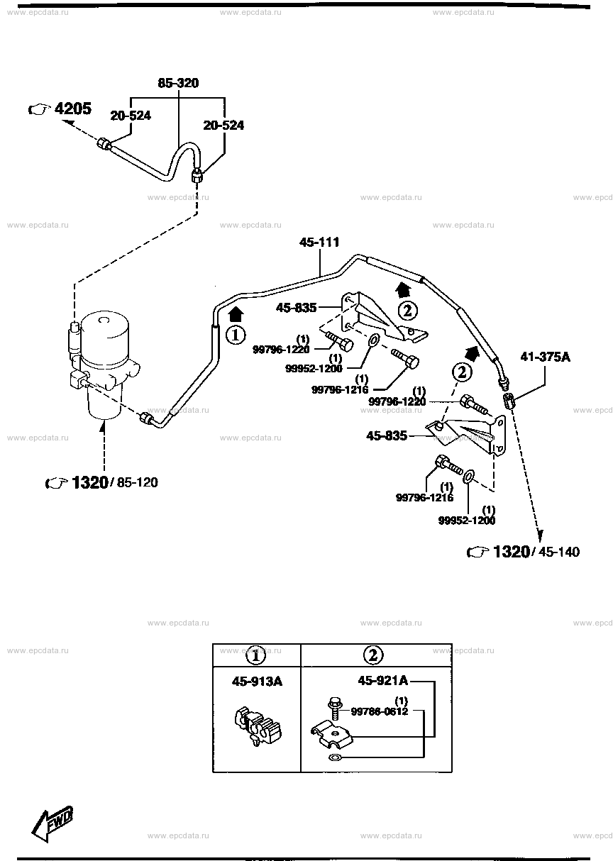 Fuel piping (standard body) (koushou)(MT)(LPG)