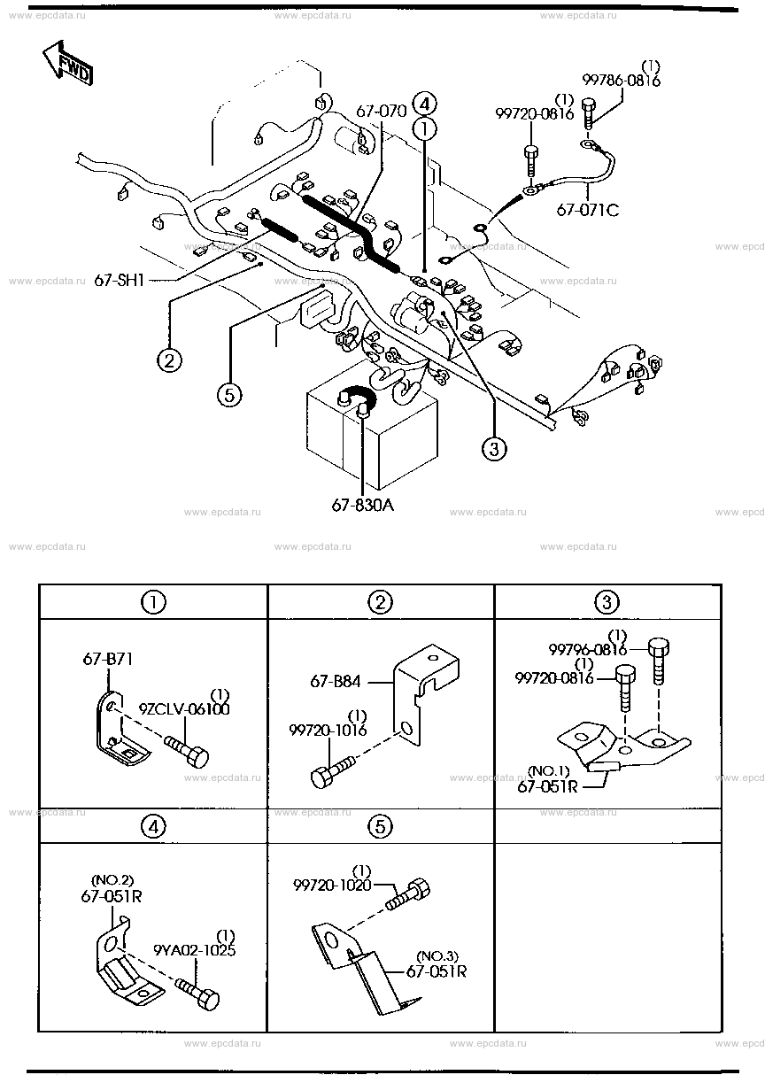 Engine & transmission wire harness (4300CC)