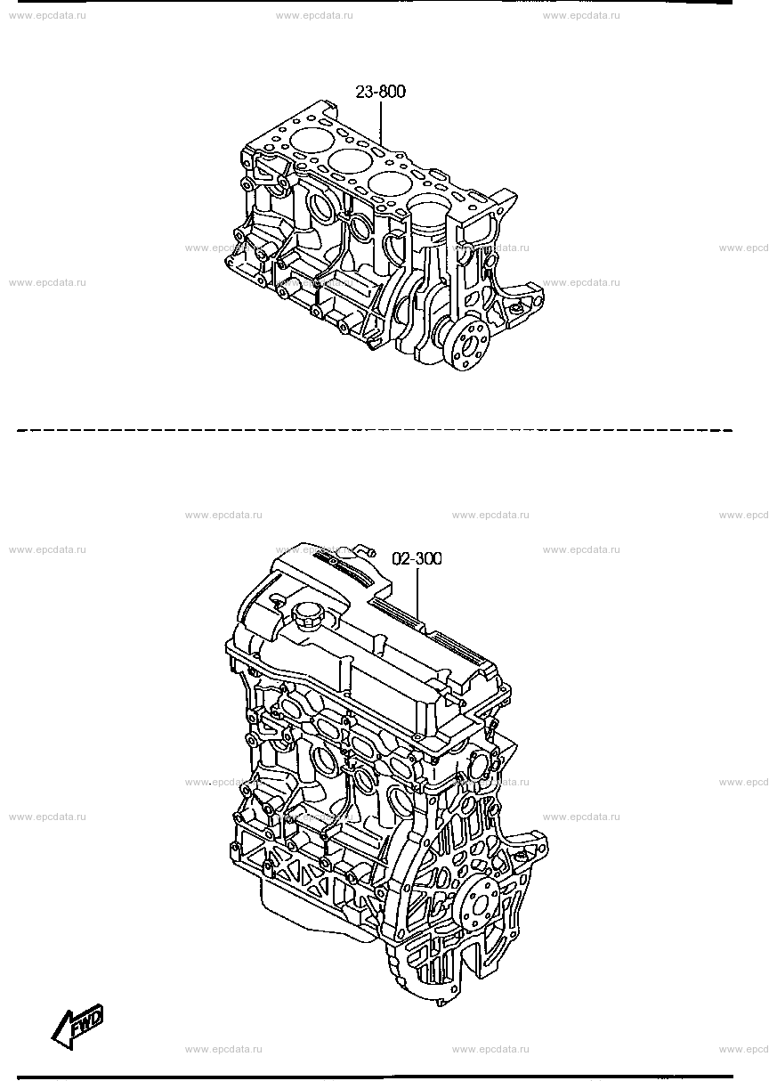 Short & partial engine (1500CC) (with variable valve timing)
