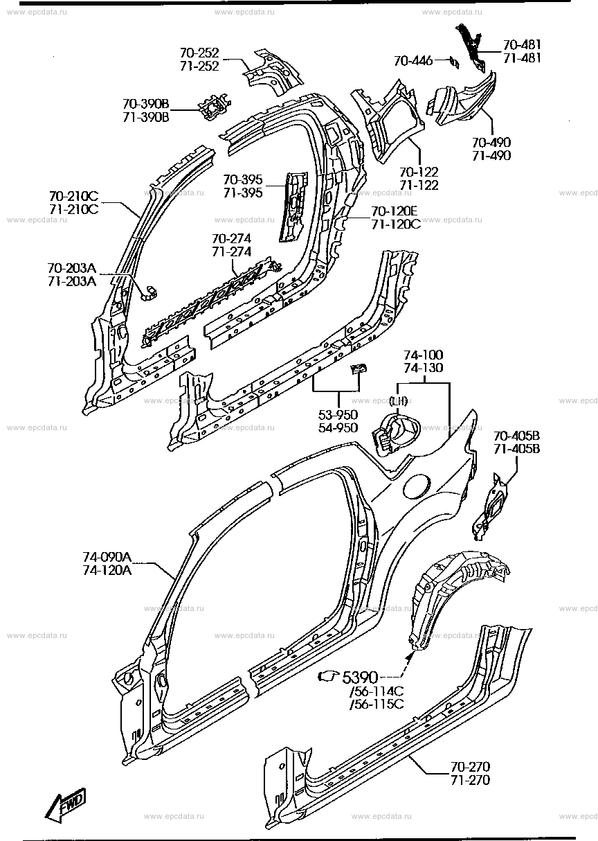 Side panel for Mazda RX-8 - Amayama