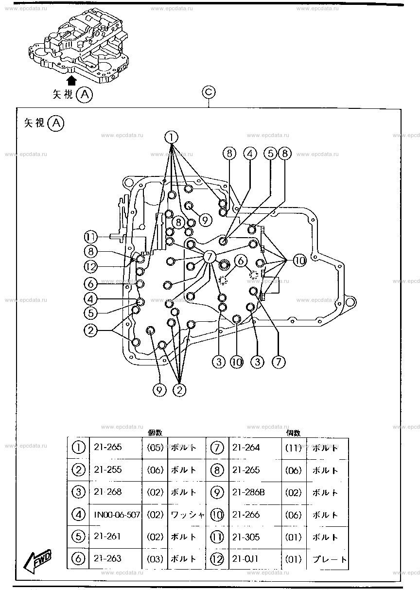Control valve (automatic transmission 4-speed)