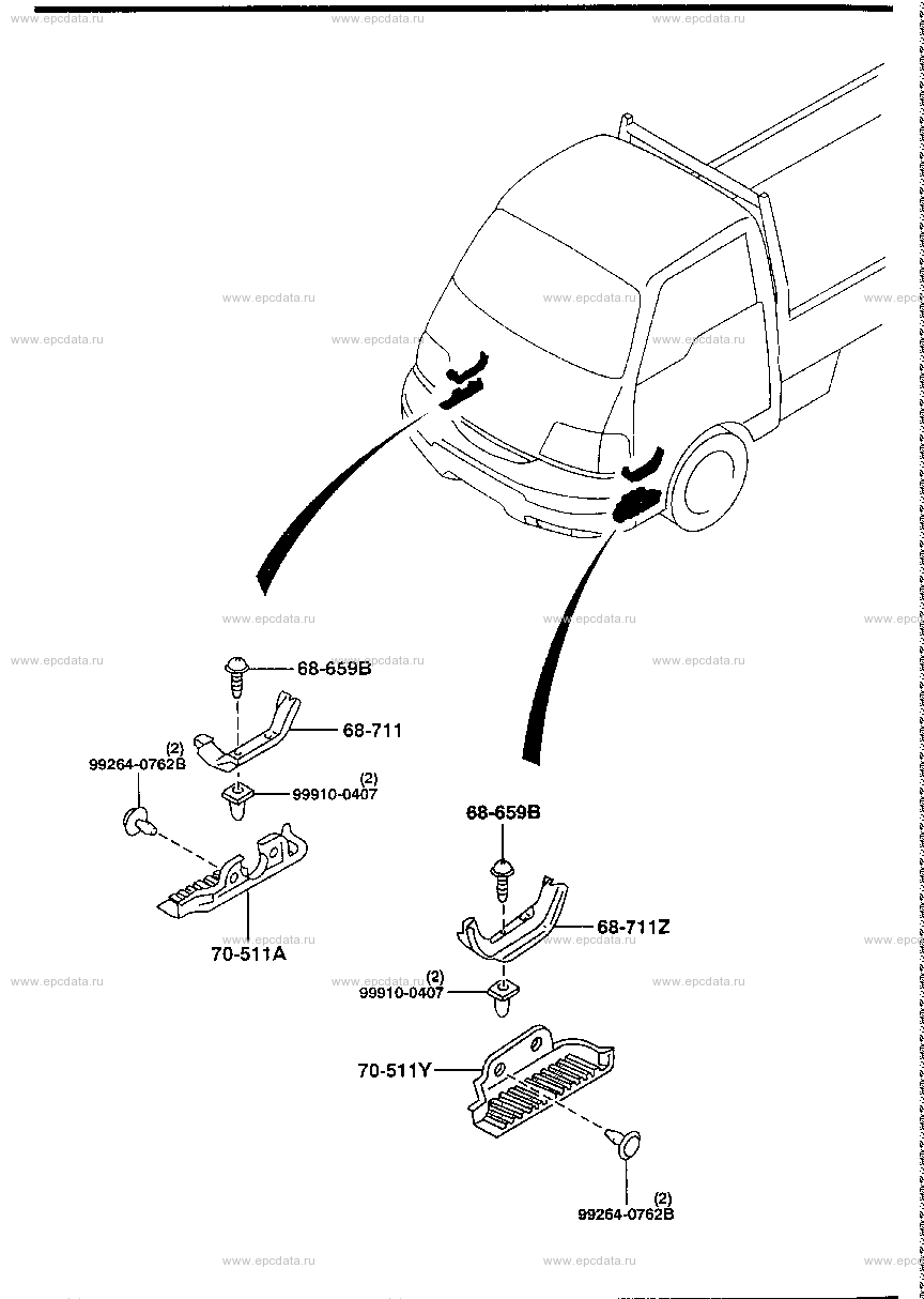 Body trim & scuff plate (truck & double cab)