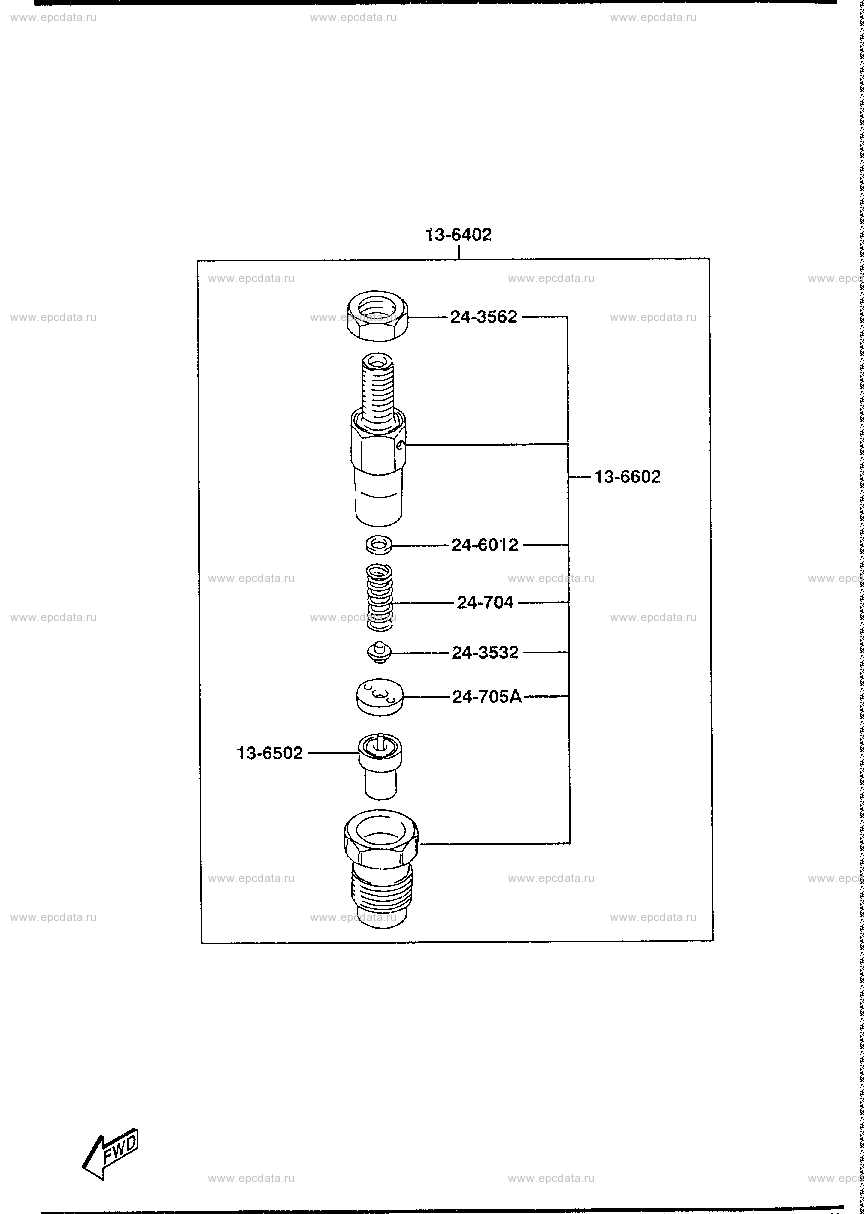 Nozzle holder & sedimenter (diesel)(2200CC)