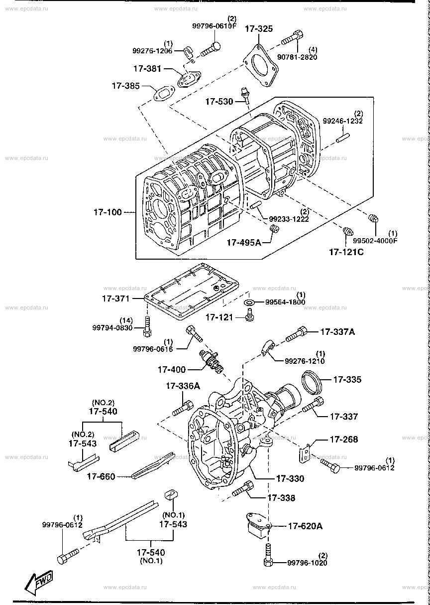 Manual transmission case (gasoline & LPG)