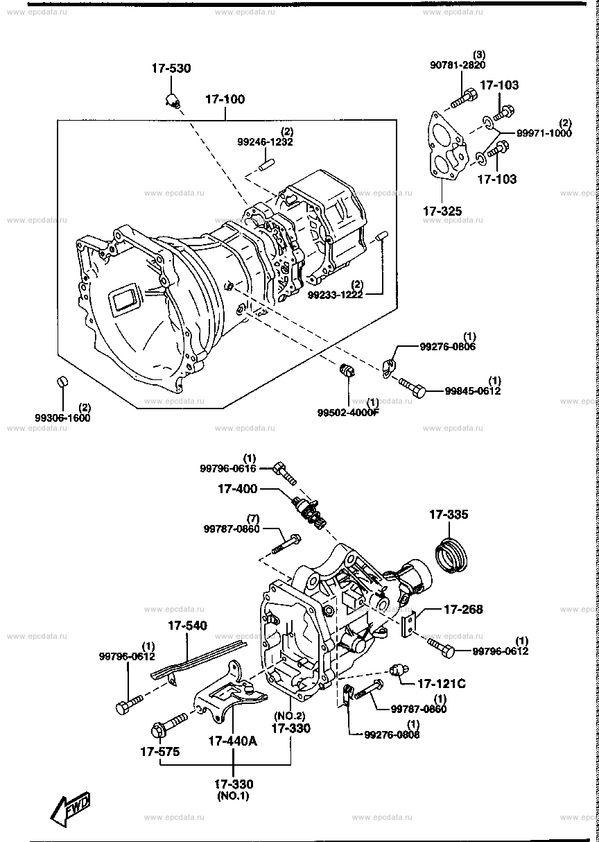 Manual transmission case (diesel)(2200CC)(2WD)