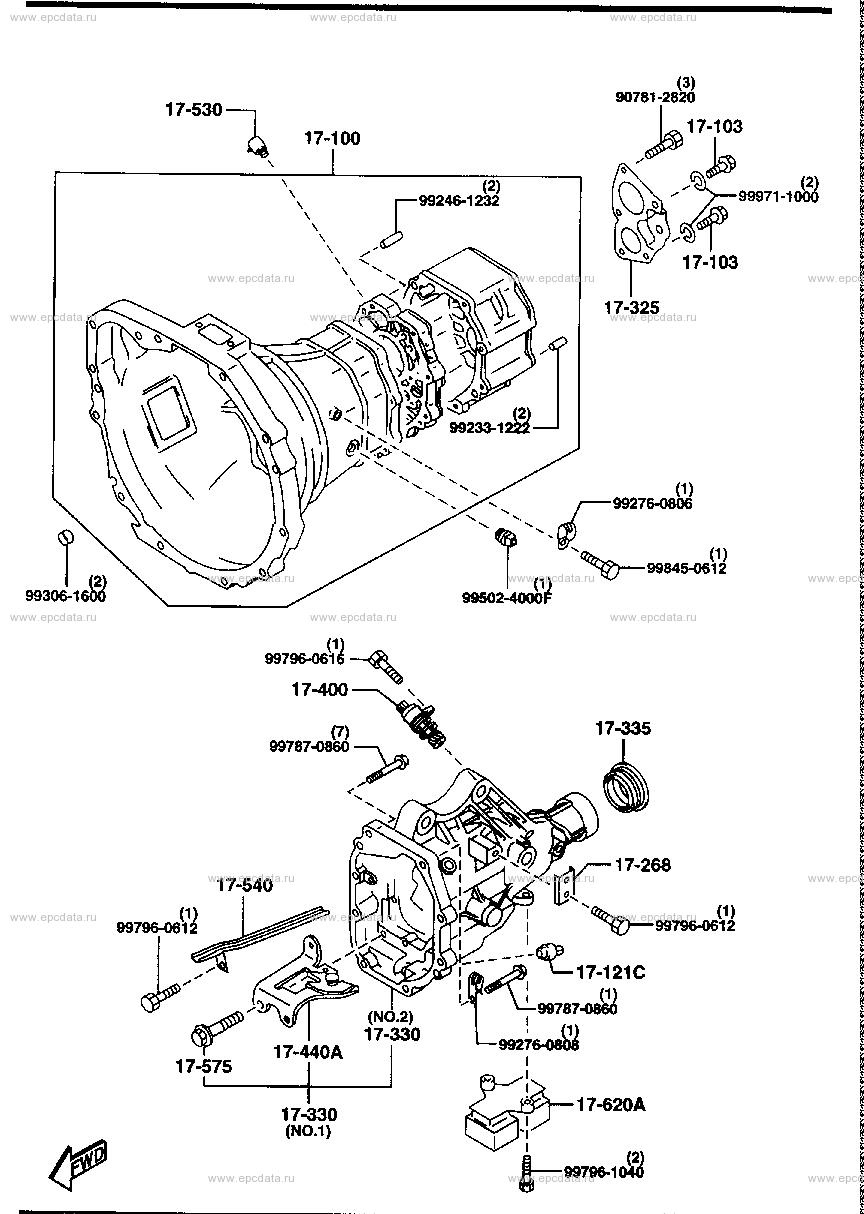 Manual transmission case (diesel)(2500CC)(2WD)