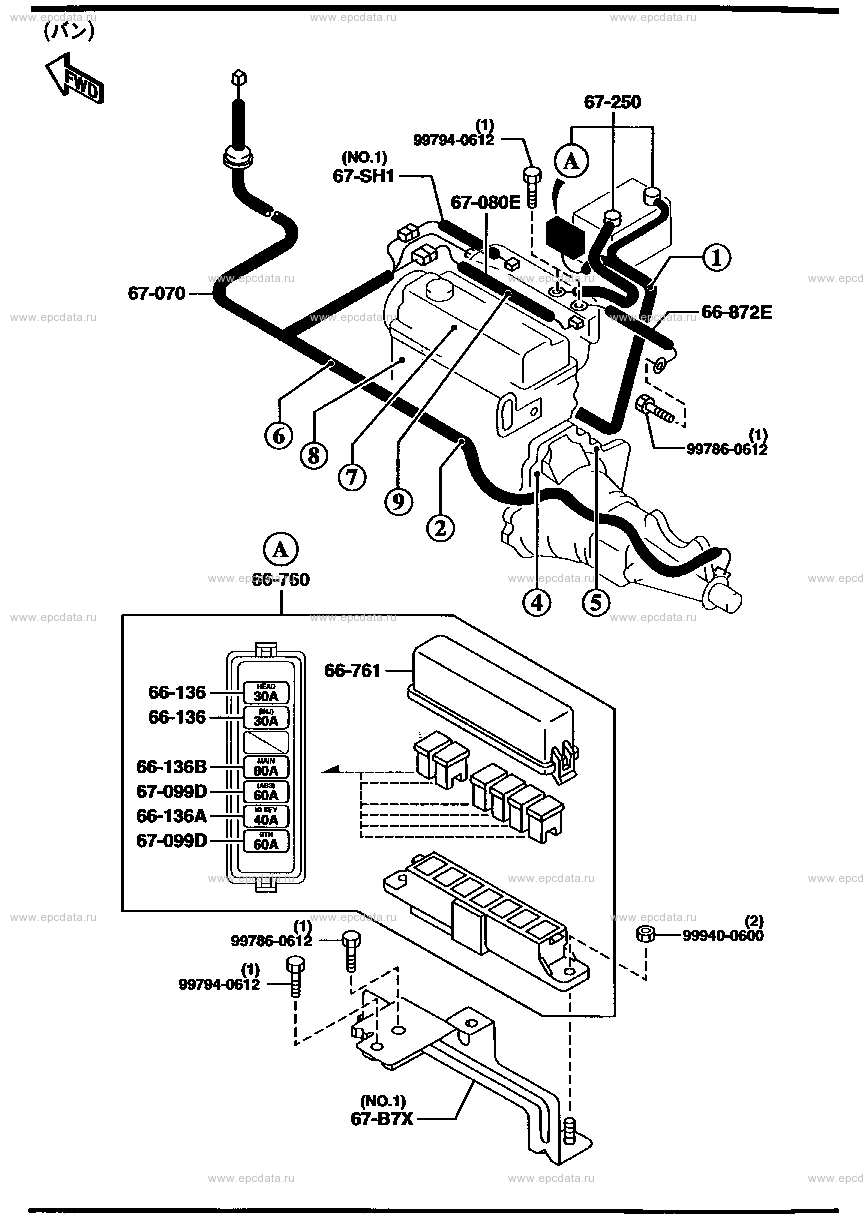 Engine & transmission wire harness (gasoline & LPG) (E?Y)