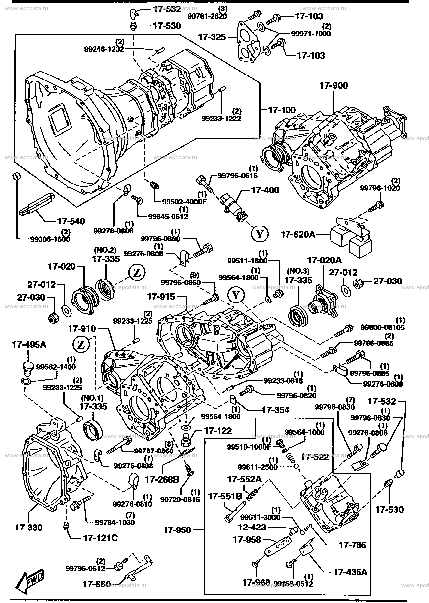 Manual transmission case (diesel)(2500CC)(4WD)