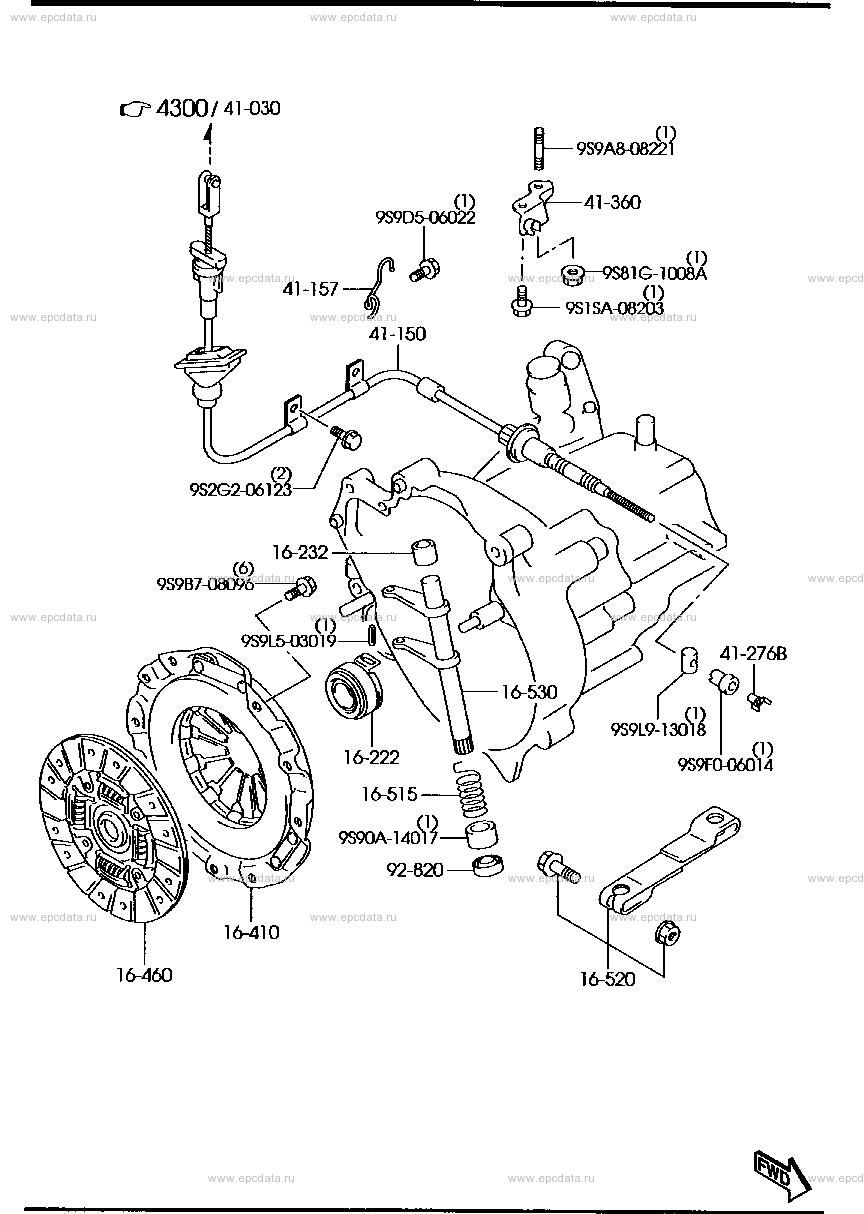 Clutch disk & cover (MT) (turbo)