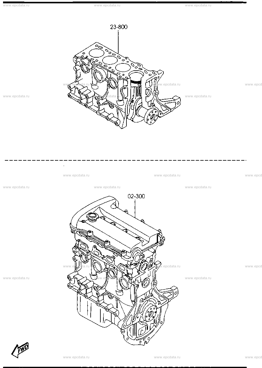 Short & partial engine (1800CC)