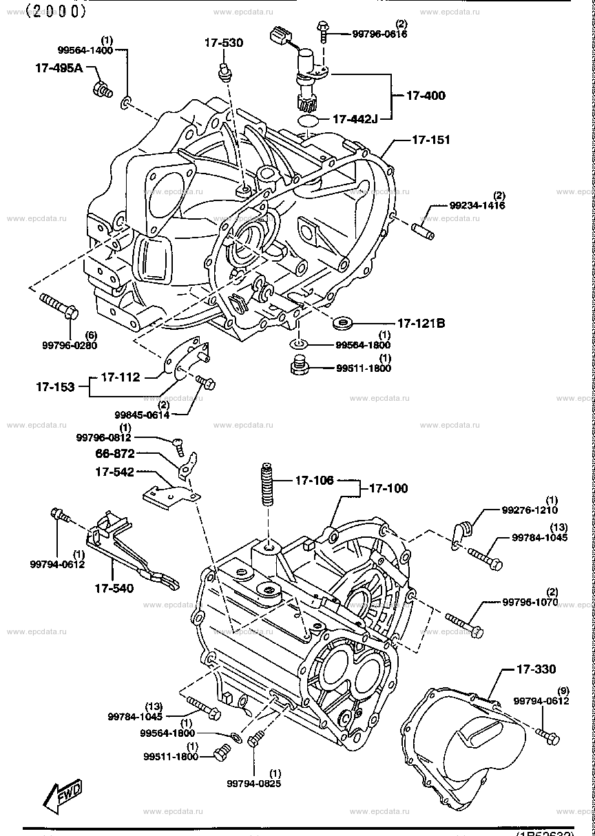 Manual transmission case (2000)