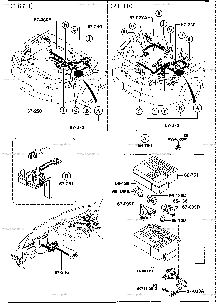 Engine & transmission wire harness (MT)