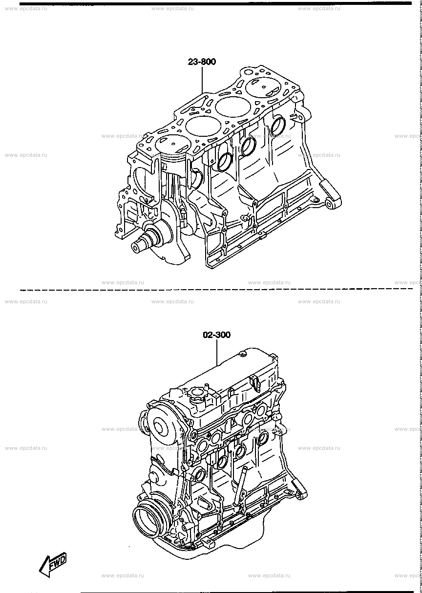 Short & partial engine (gasoline)(2000CC)