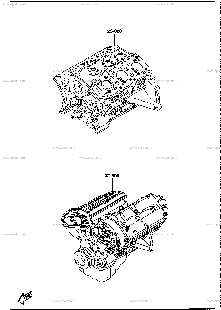 Short & partial engine (gasoline)(2500CC)