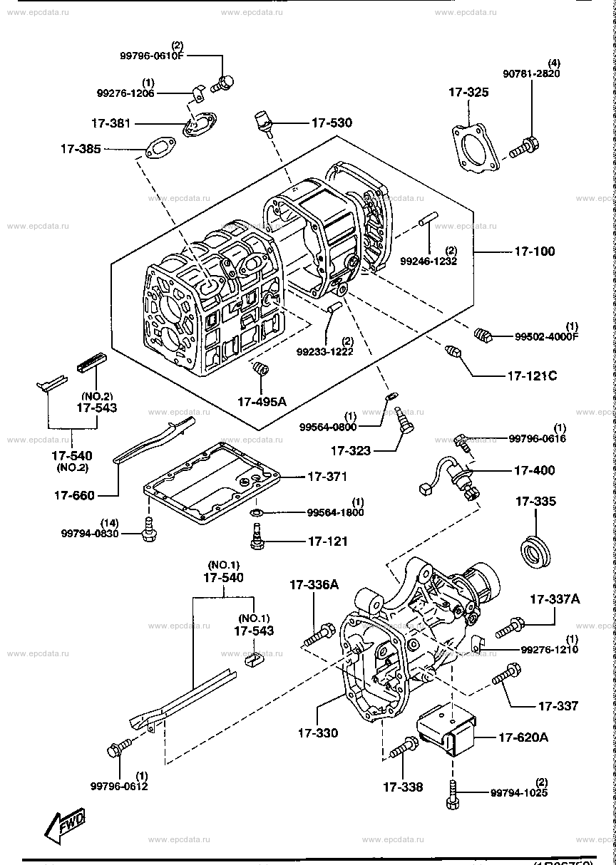 Transmission case (manual) (2WD)