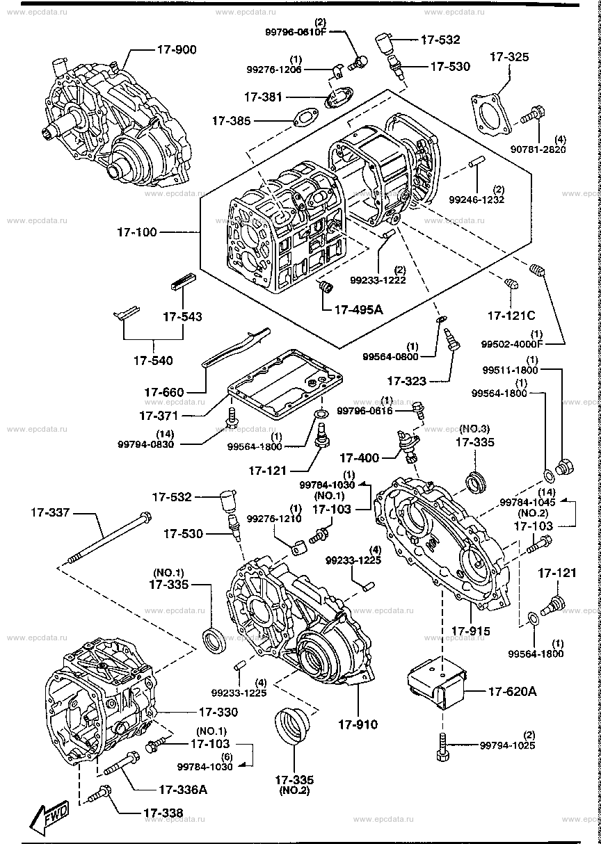 Transmission case (manual) (4WD)