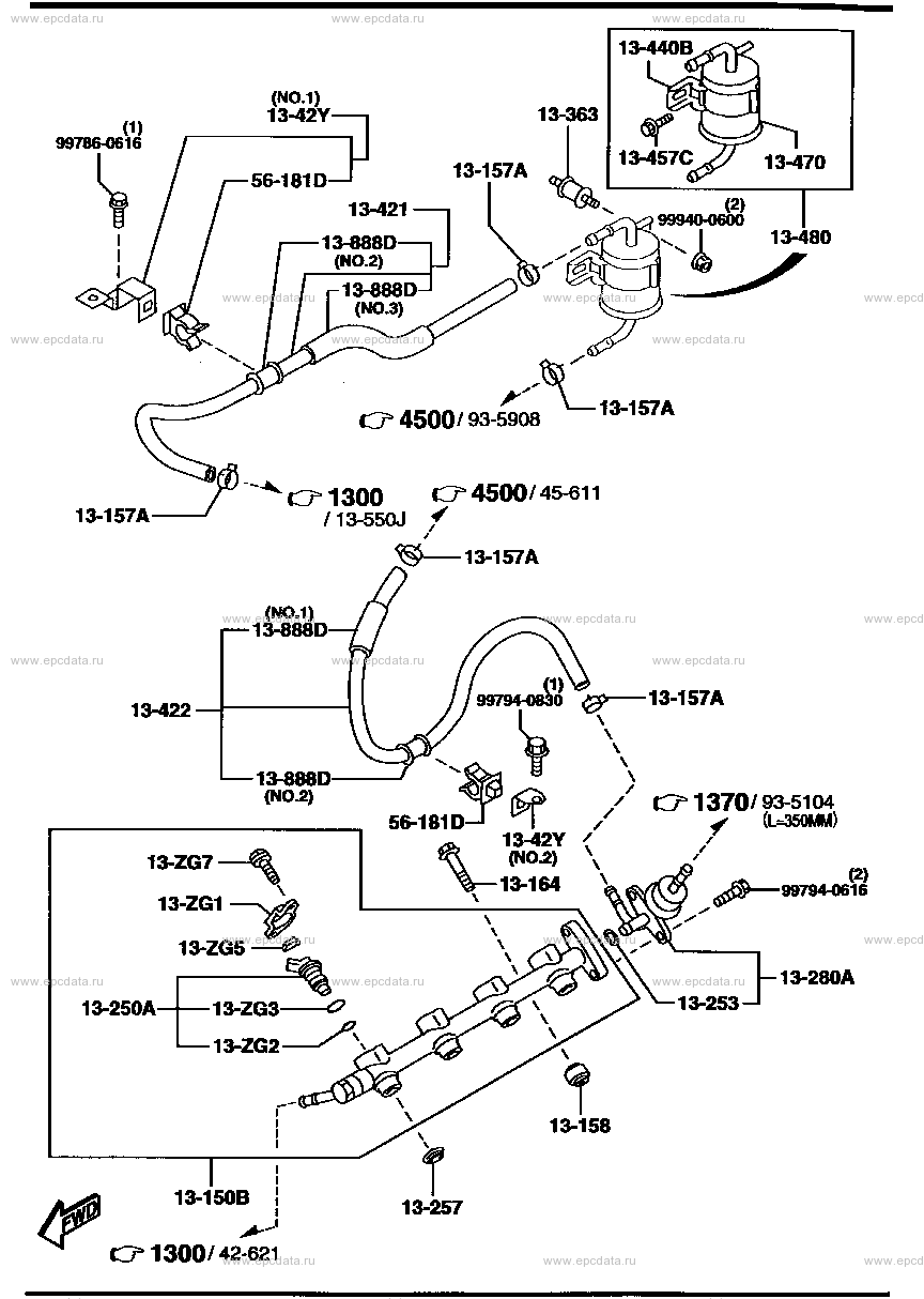 Fuel system (gasoline)(2000CC)