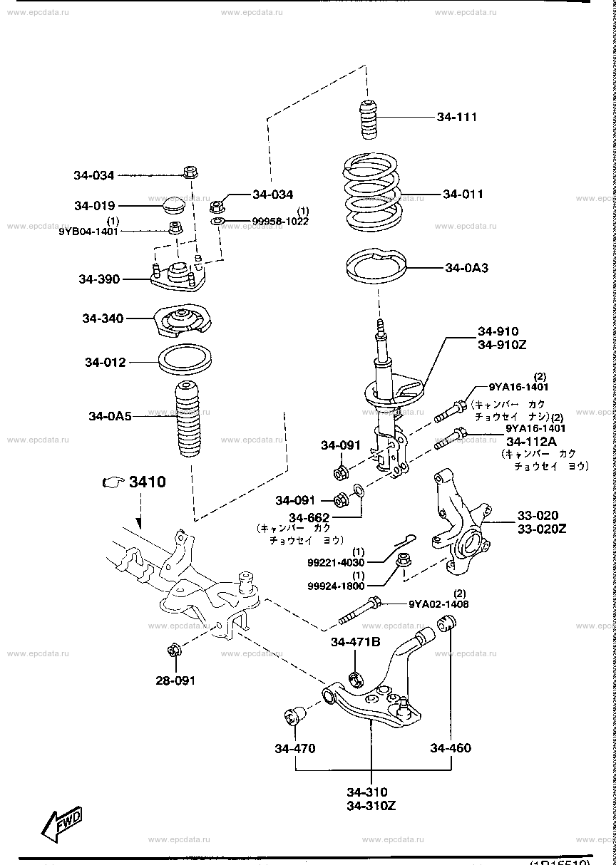 Front suspension mechanism