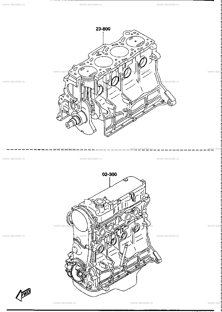 Short & partial engine (gasoline)(2000CC)
