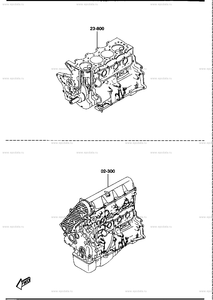 Short & partial engine (diesel)