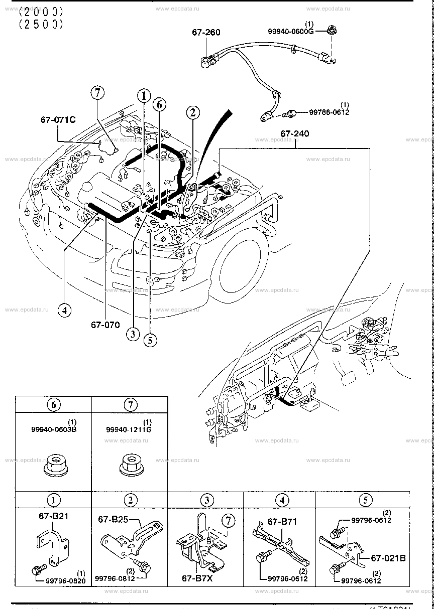 Engine & transmission wiring harness (2000)(2500)
