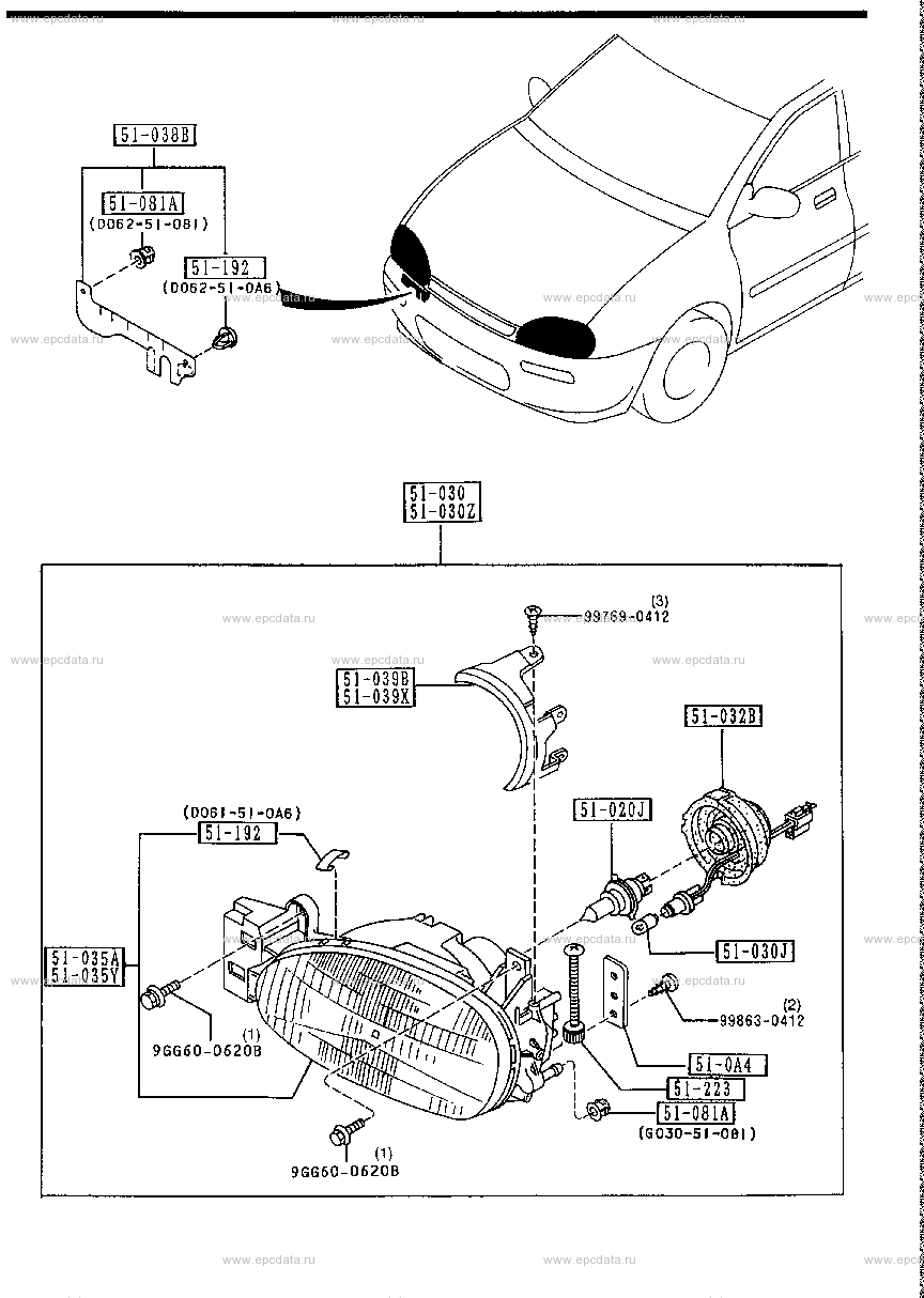 Mazda revue запчасти