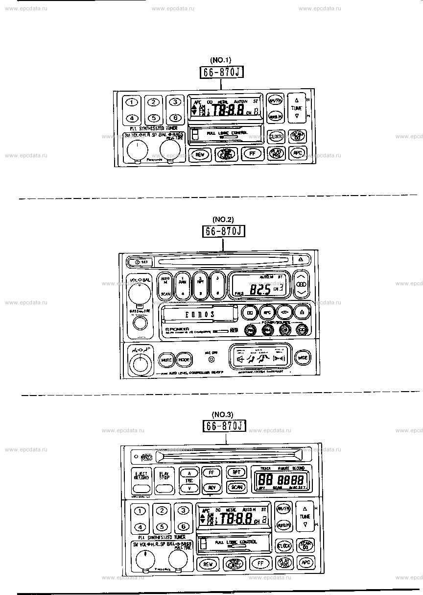 Audio system (radio & tape deck)