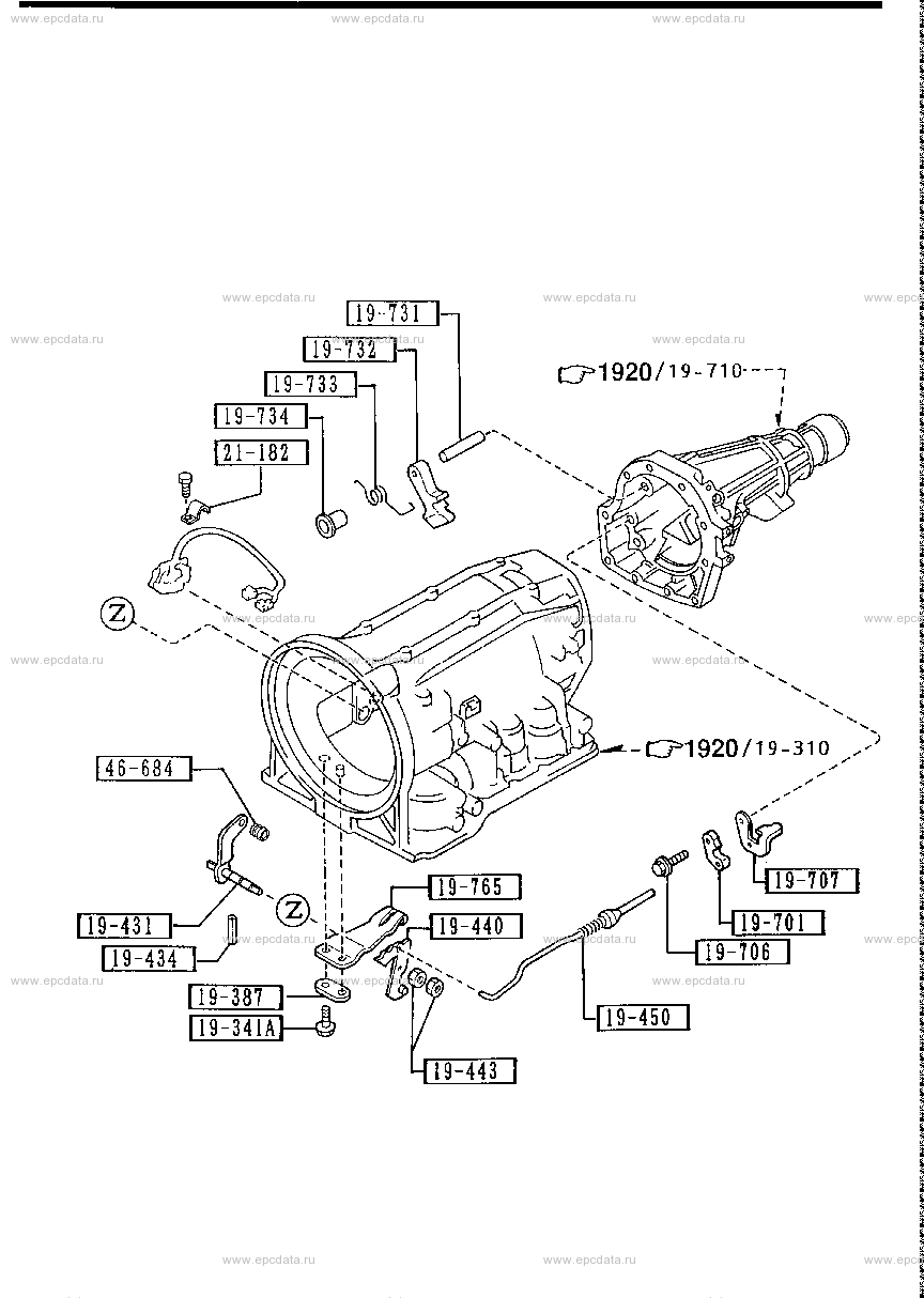 Manual linkage system (20B)