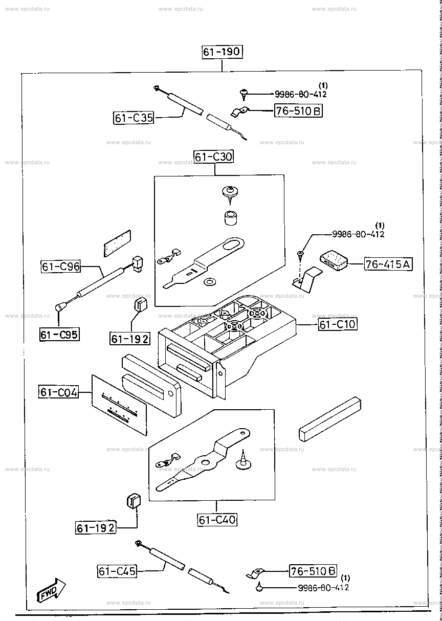 Heater control inner parts