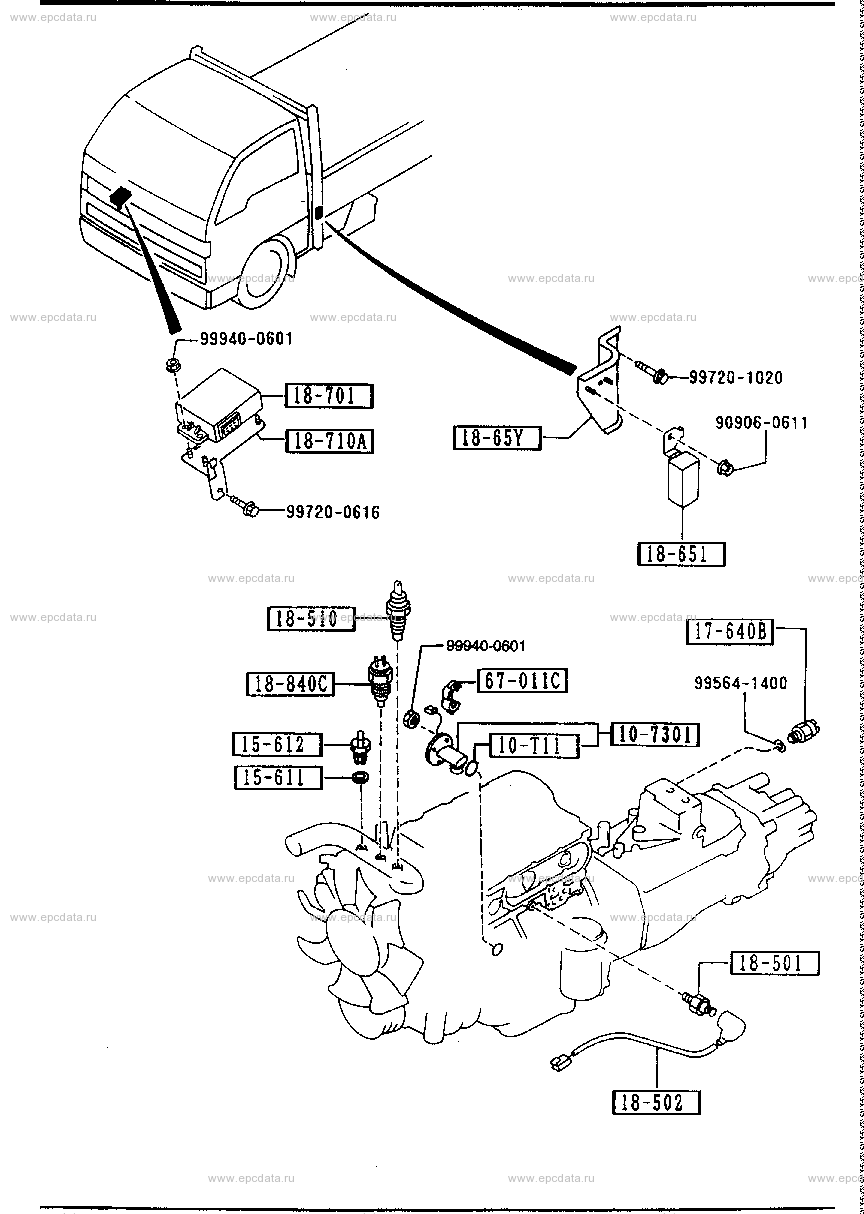 Engine switch & relay (2500CC)
