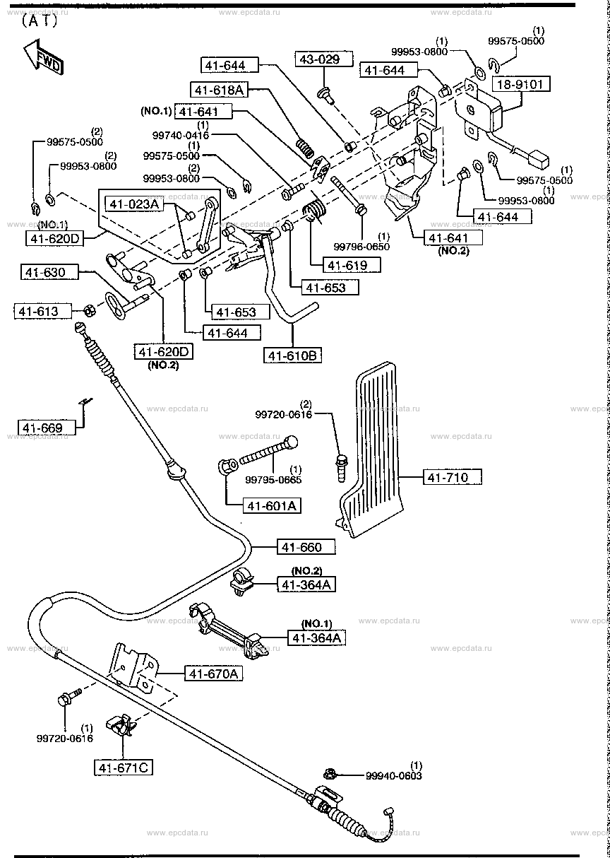Accelerator control system (4300CC & 4600CC) (AT)