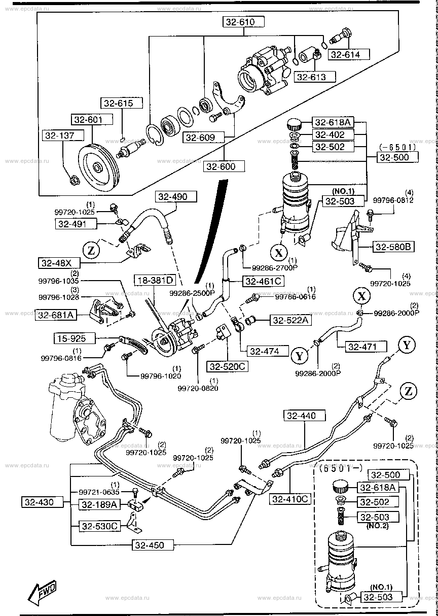 Power steering system (3000CC)