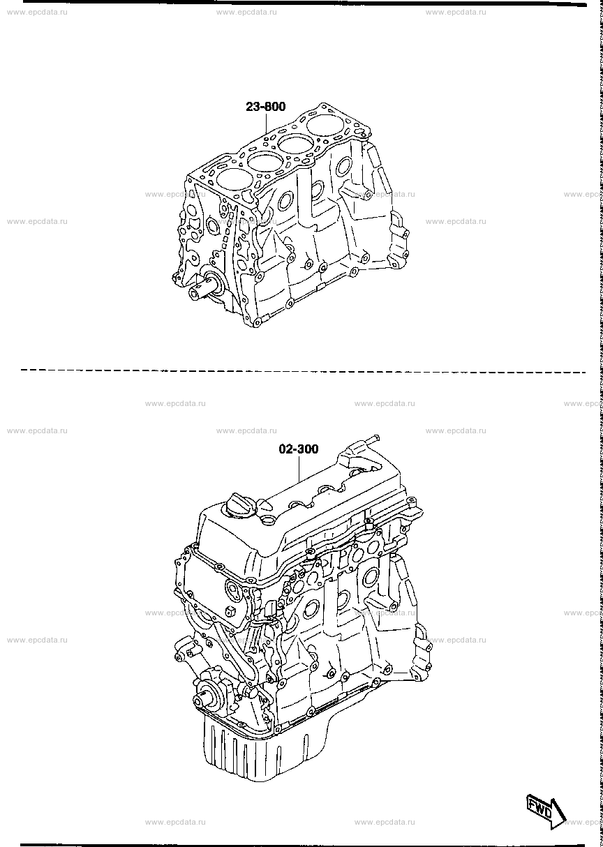 Short & partial engine (gasoline)(1500CC)