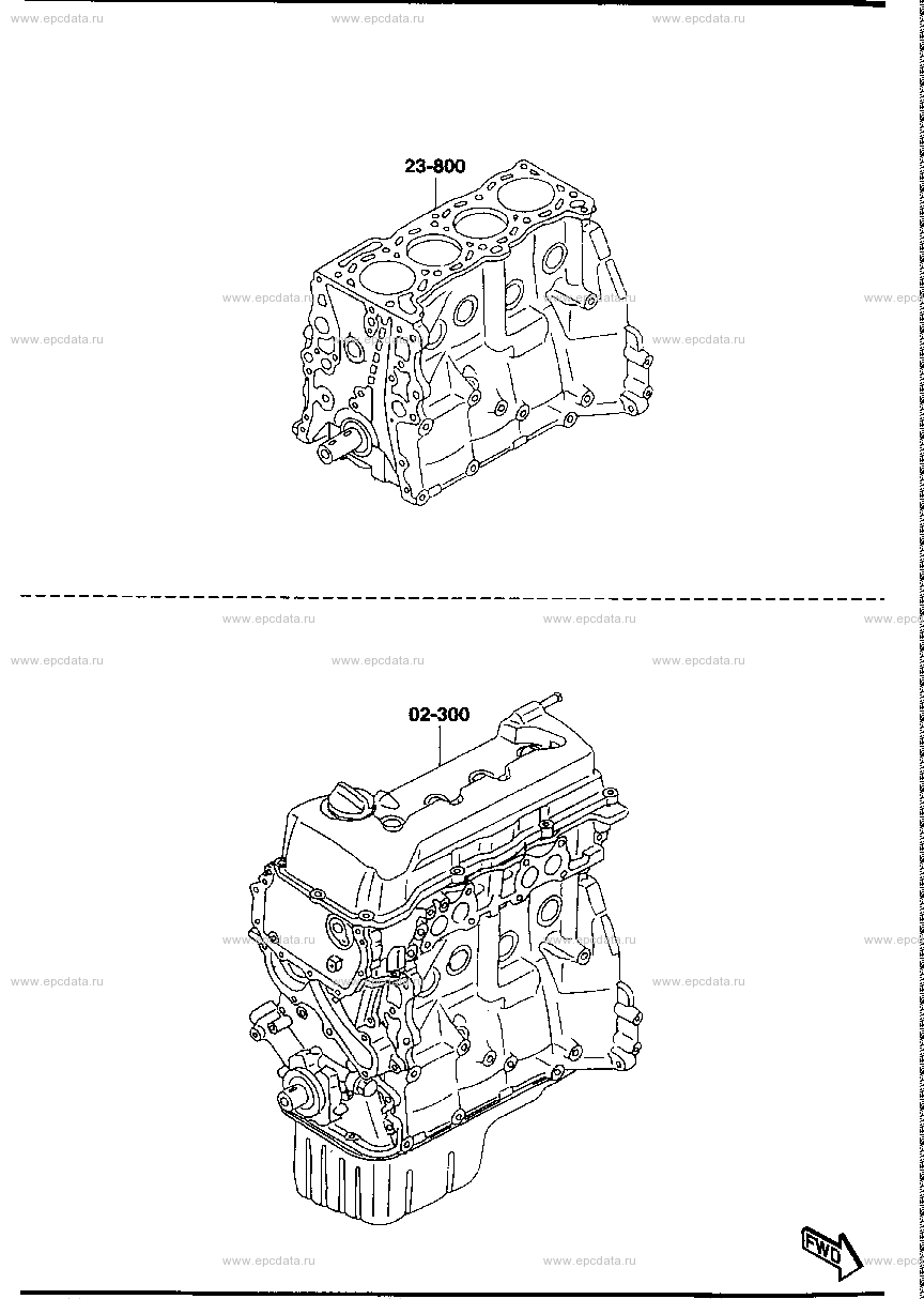 Short & partial engine (gasoline)(1800CC)