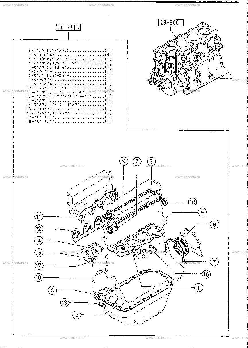 Engine & transmission set (diesel)