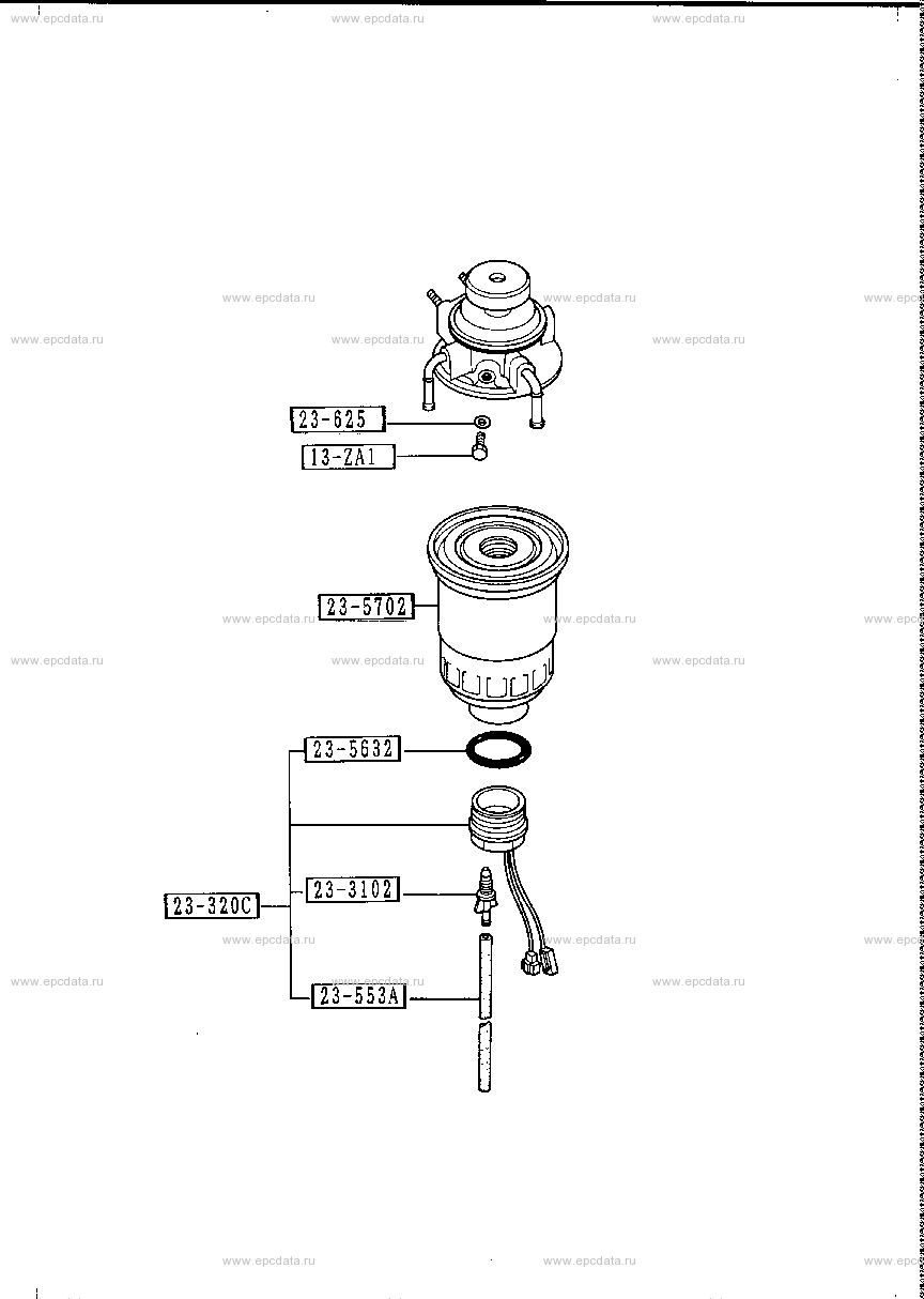 Fuel filter inner parts (diesel)