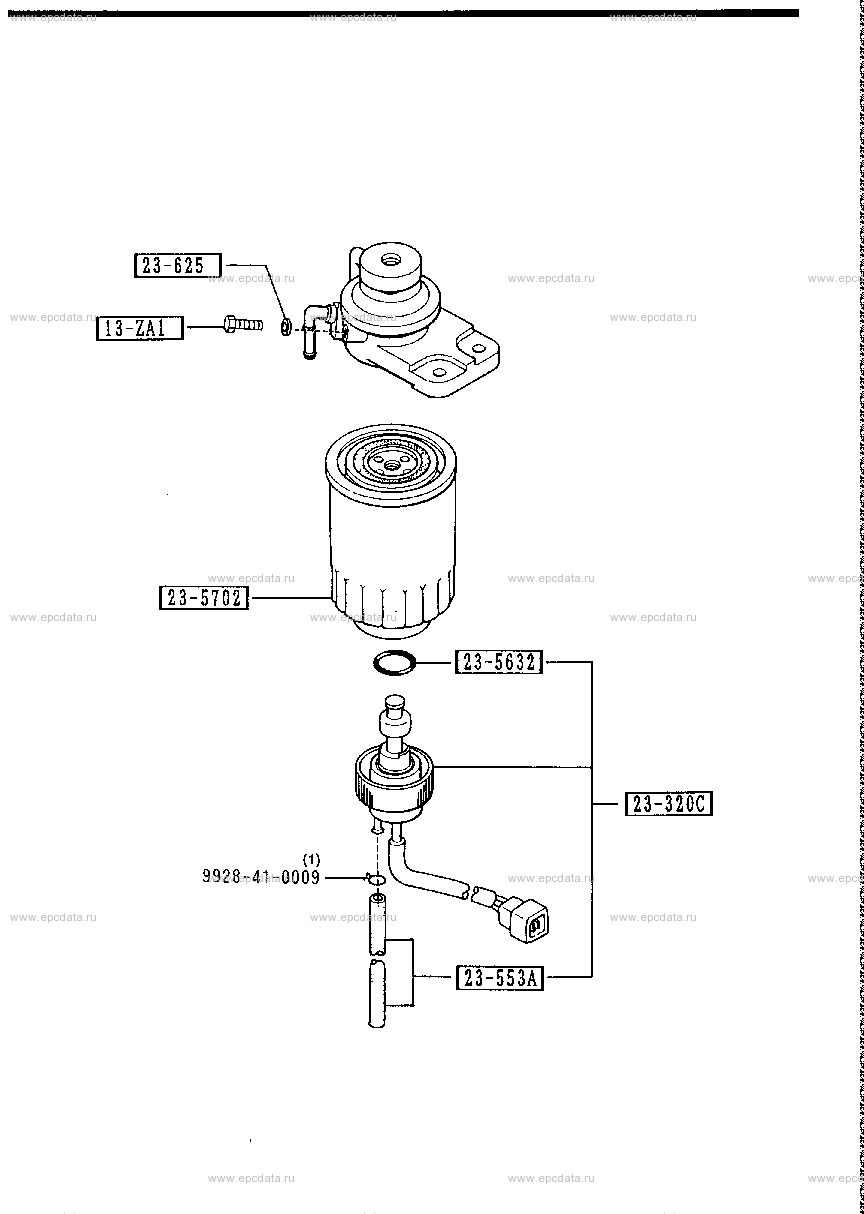 Fuel filter inner parts (diesel)(2000CC)