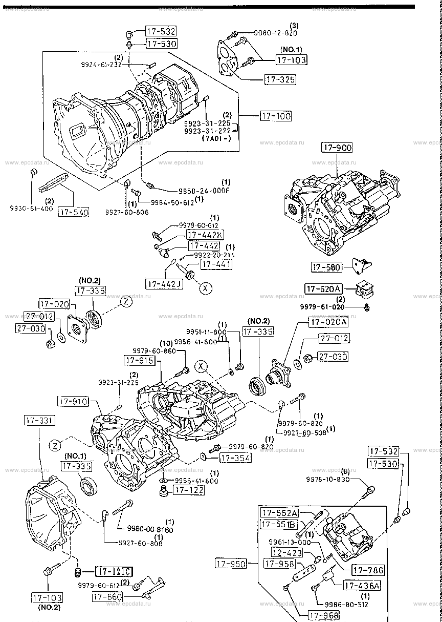 Manual transmission case (diesel)(2200CC)(4WD)