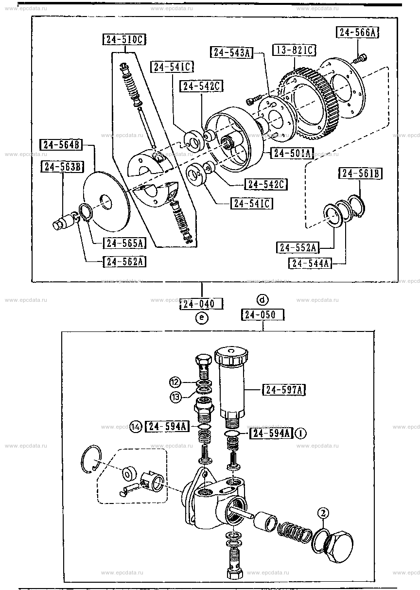 Injection pump (3500CC)(turbo)