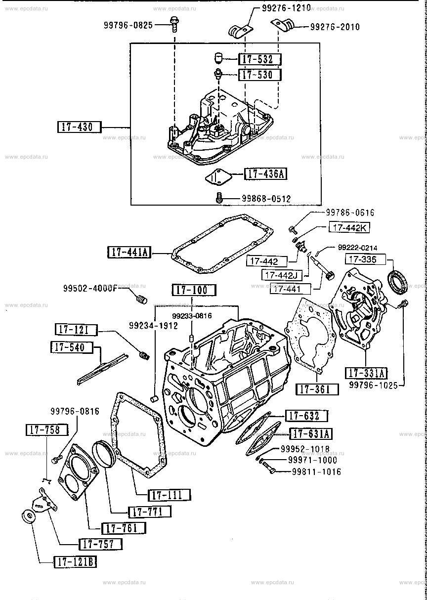 Manual transmission case (2500CC)