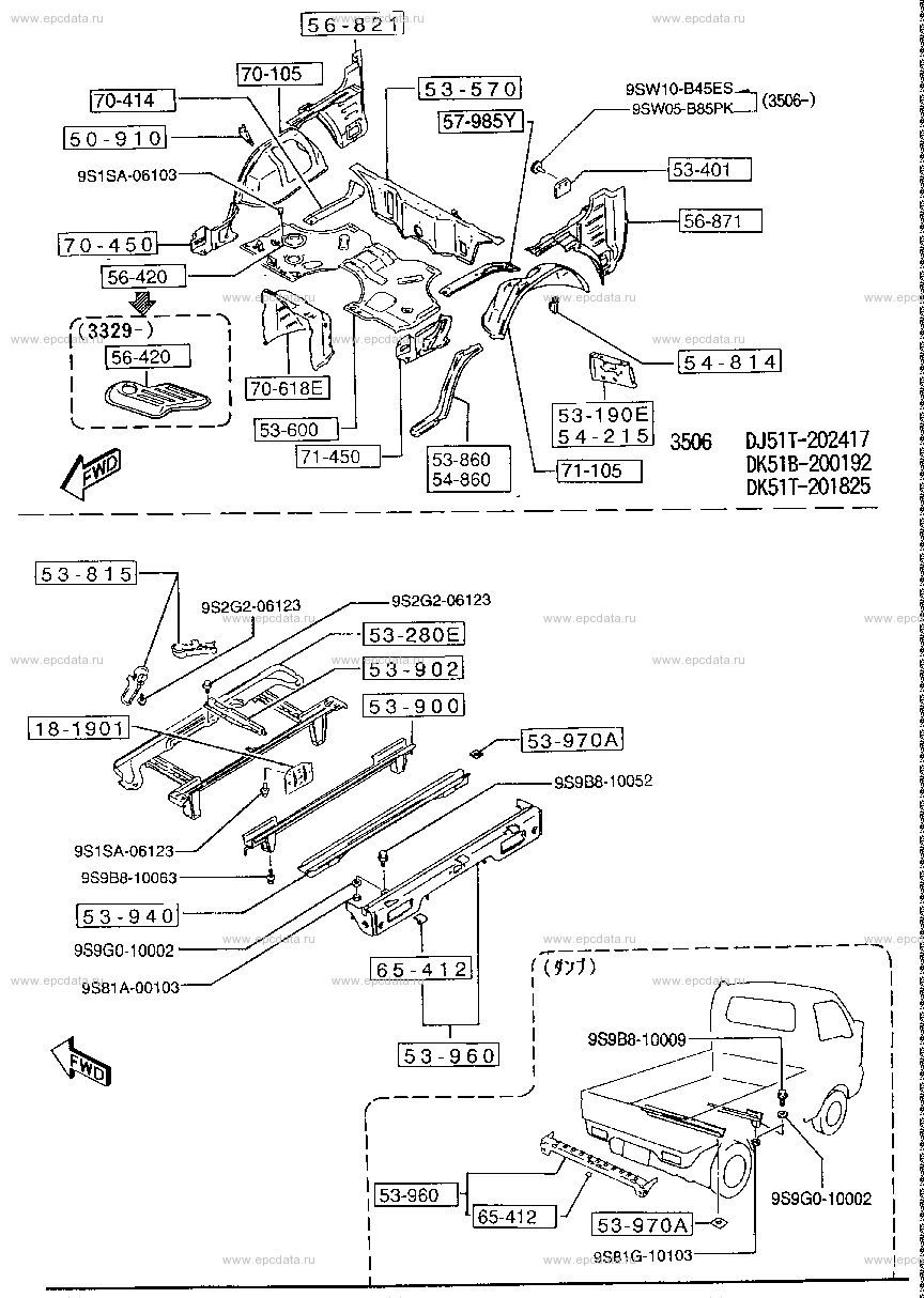 Body panel (floor) (truck, dump & cab chassis)