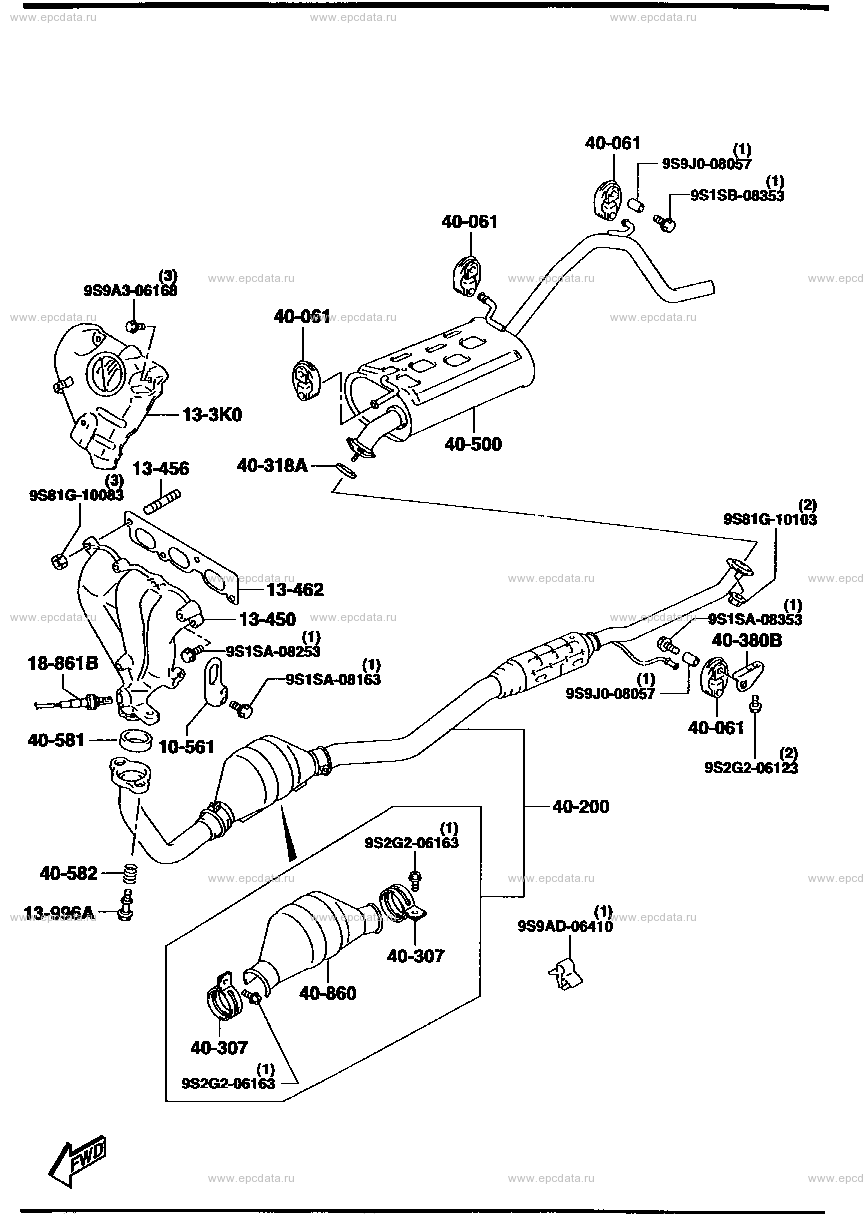Exhaust system (OHC)